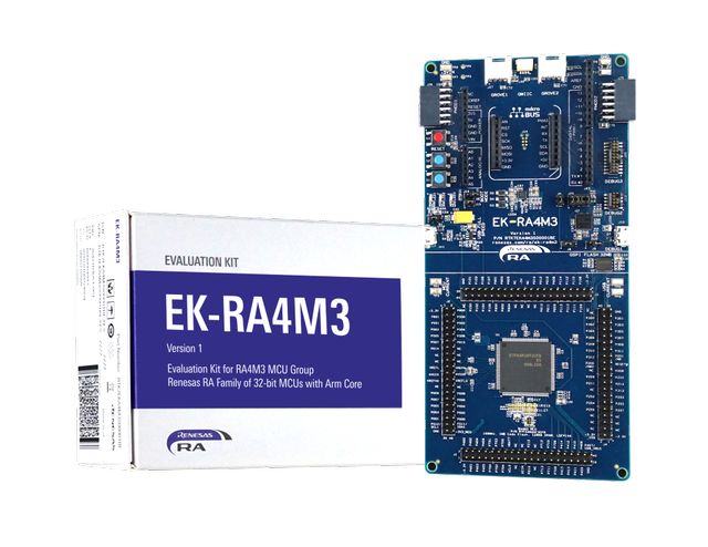 Renesas Electronics Evaluation Kit for RA4M3 MCU Group 12 Bit ADC Evaluation Kit RTK7EKA4M3S00001BE