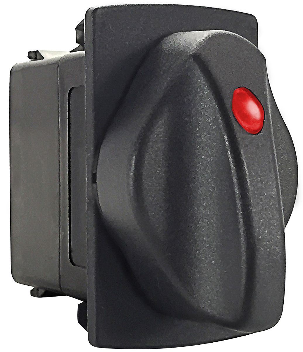 Carling Technologies V, 3 Position DPDT Rotary Switch, 15A, Quick Connect
