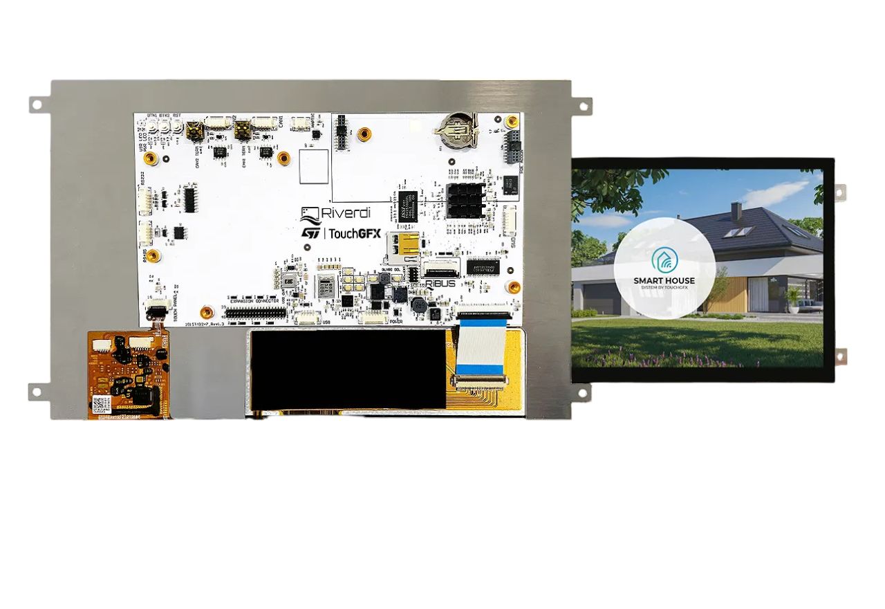 Riverdi RVT101HVSFWCA0 LCD Colour Display Touch Screen, 10.1 in, 1280 x 800 pixel