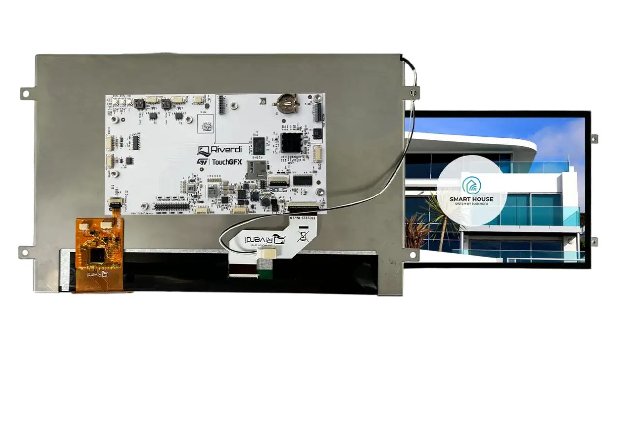 Riverdi RVT121HVSFWCA0-BV1.0A LCD Colour Display Touch Screen, 12.1 in, 1280 x 800 pixel