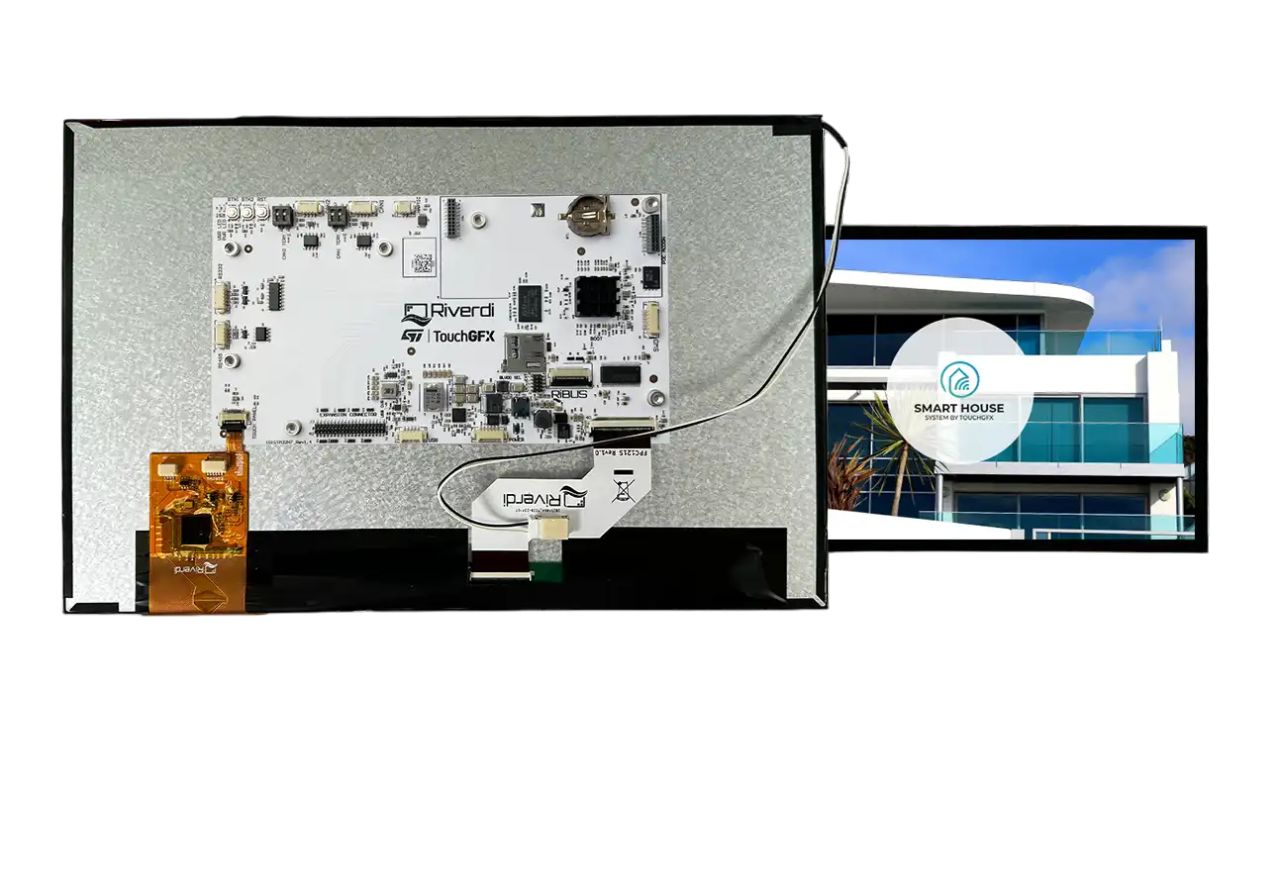 Riverdi RVT121HVSNWCA0-BV1.0A LCD Colour Display Touch Screen, 12.1 in, 1280 x 800 pixel