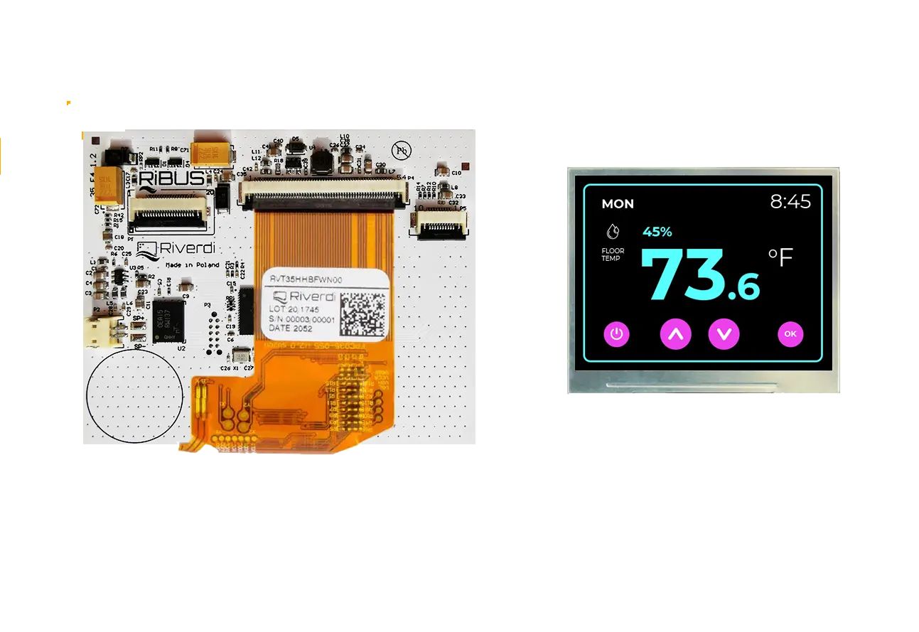 Riverdi RVT35HHBNWN00 TFT LCD Display, 3.5 in, 320 x 240 pixel