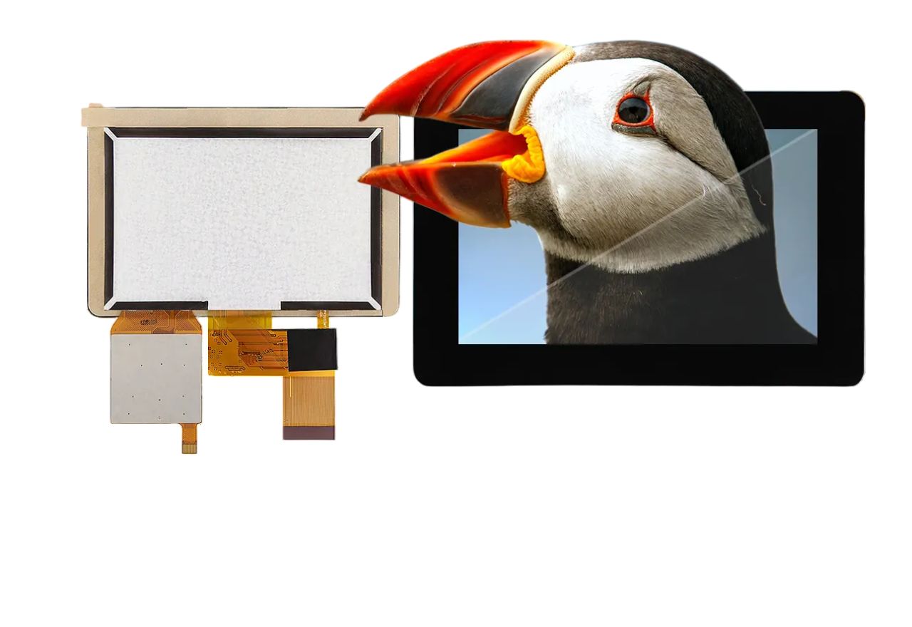 Riverdi RVT43HLTNWC00-B TFT LCD Display Touch Screen, 4.3 in, 480 x 272 pixel