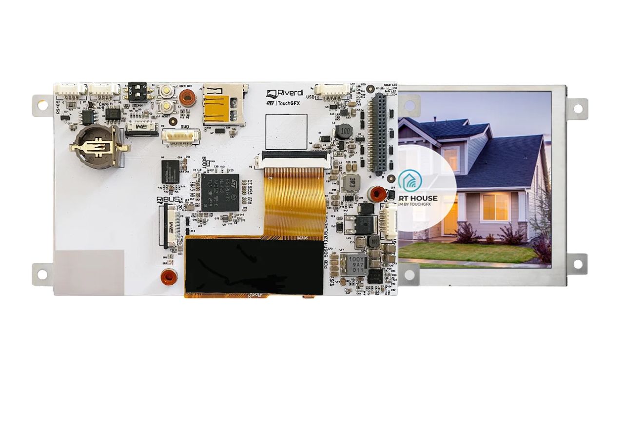 Riverdi RVT50HQSFWN01V1.0A LCD Colour Display, 5 in, 800 x 480 pixel