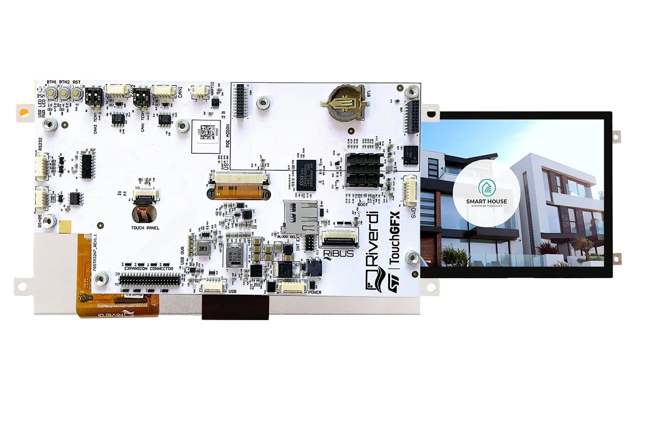 Riverdi RVT70HSSFWCA0 TFT LCD Display Touch Screen, 7 in, 1024 x 600 pixel