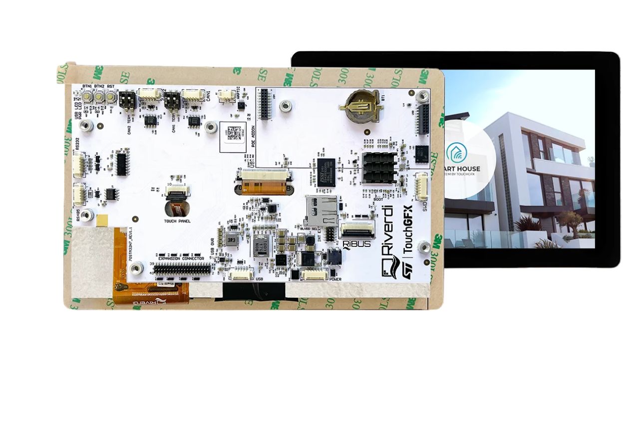 Riverdi RVT70HSSNWC00 LCD Colour Display Touch Screen, 7 in, 1024 x 600 pixel