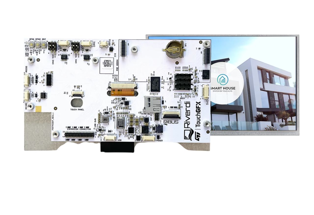 Riverdi RVT70HSSNWN00 TFT LCD Display, 7 in, 1024 x 600 pixel