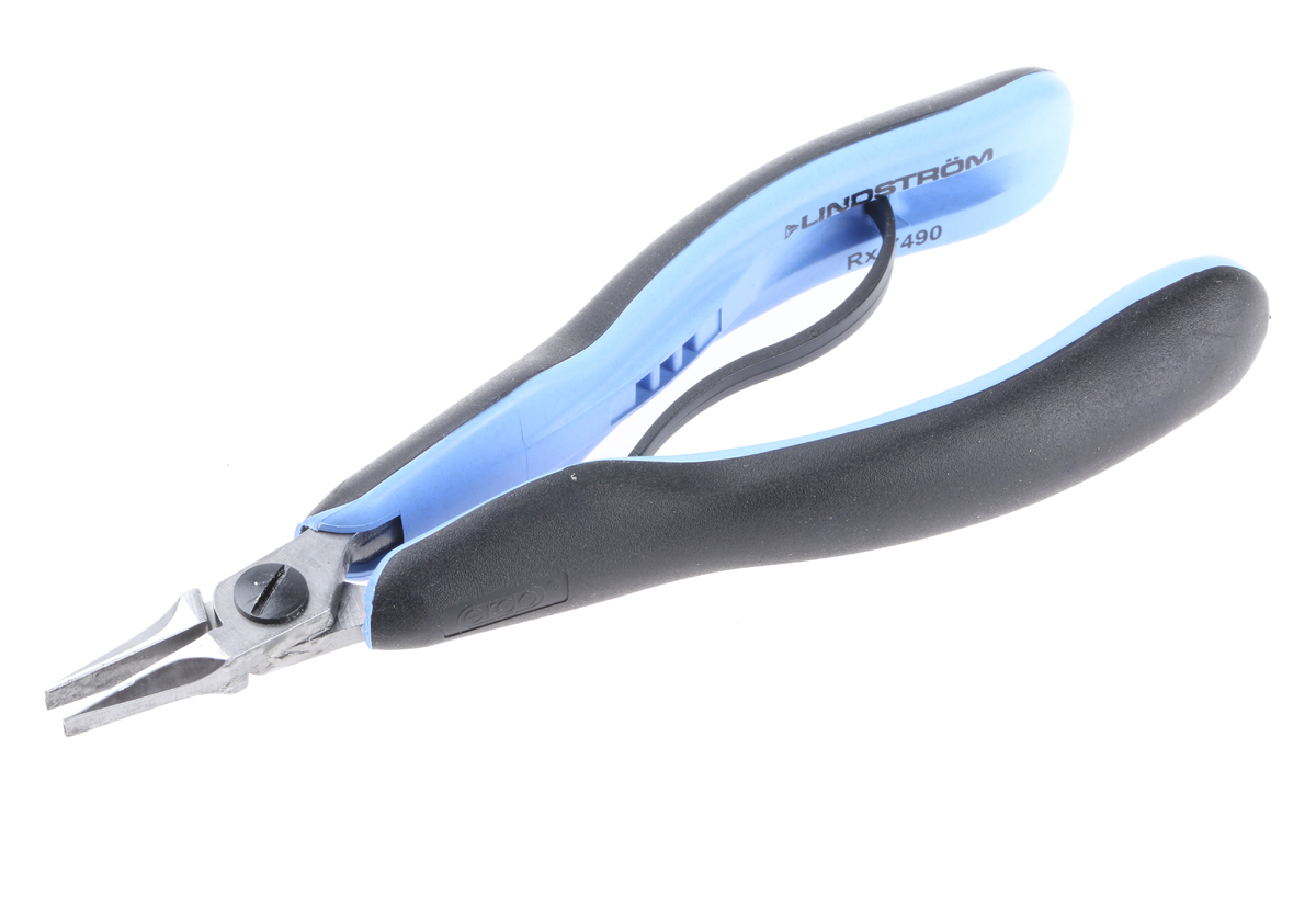 Lindstrom RX 7490 1-Piece Flat Nose Plier Flat Nose, 146.5 mm Overall, 20mm Jaw ESD Safe