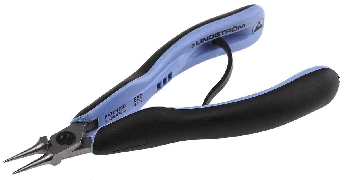Lindstrom 1-Piece Round Nose Plier, 146.5 mm Overall, 20mm Jaw ESD Safe