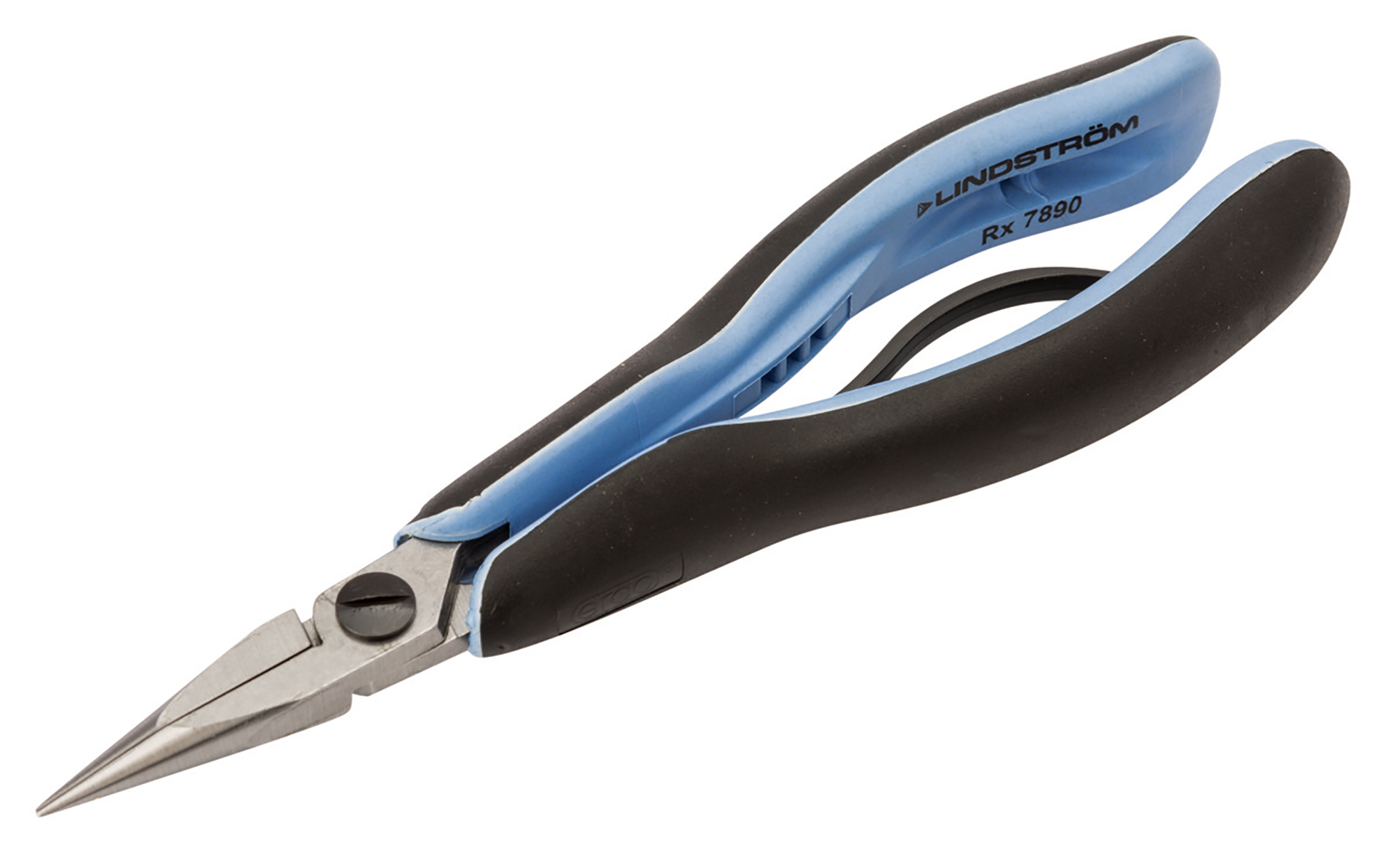 Lindstrom Long Nose Plier Serrated, 158.5 mm Overall, 31.5mm Jaw ESD Safe