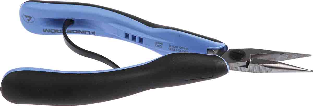 rx-7891 Lindstrom 1-Piece Long Nose Plier Serrated, 158.5 mm Overall, 32mm Jaw ESD Safe