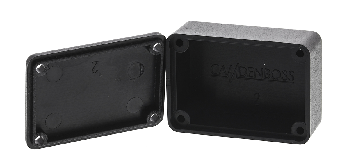 CAMDENBOSS Black ABS Potting Box Lid, 34 mm 16 mm, 24 mm