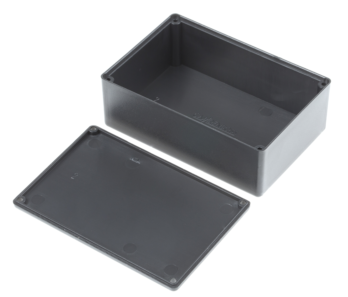 rx2010s-5 CAMDENBOSS Black ABS Potting Box Lid, 74 mm 28 mm, 50 mm