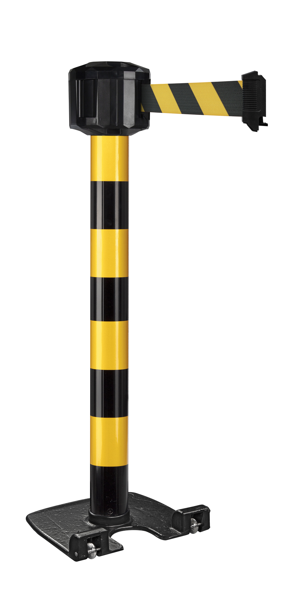 Viso Yellow, Black Wall Strap Reel, Yellow, Black Tape, Polyester, Steel, Polyester, Retractable Barrier, 10 m
