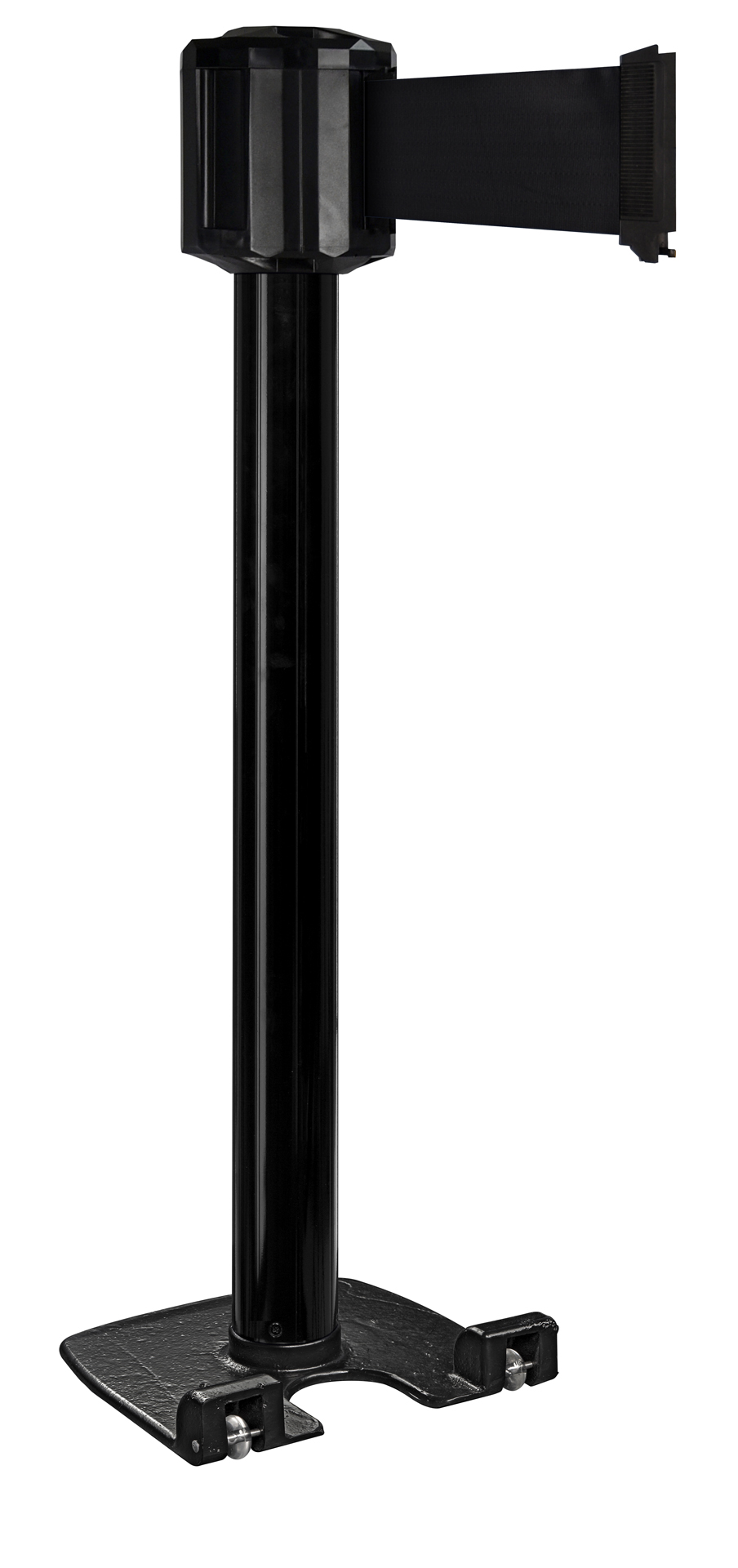 Viso Black Wall Strap Reel, Black Tape, Steel, Polyester, Retractable Barrier, 10 m