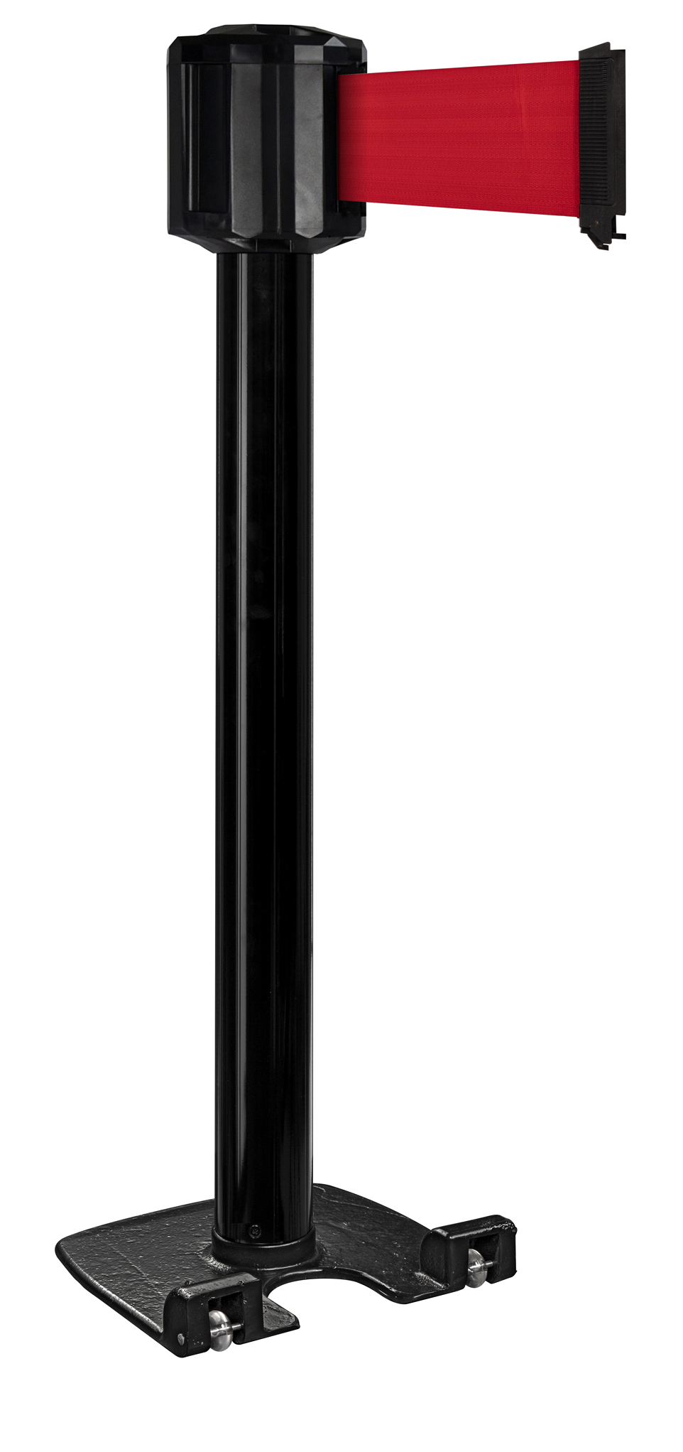 Viso Black Wall Strap Reel, Red Tape, Steel, Polyester, Polyester, Retractable Barrier, 10 m