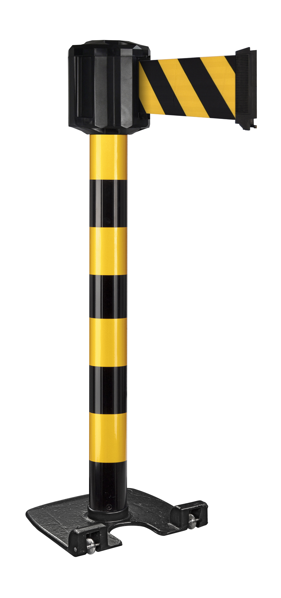 Viso Yellow, Black Wall Strap Reel, Yellow, Black Tape, Polyester, Steel, Polyester, Retractable Barrier, 10 m