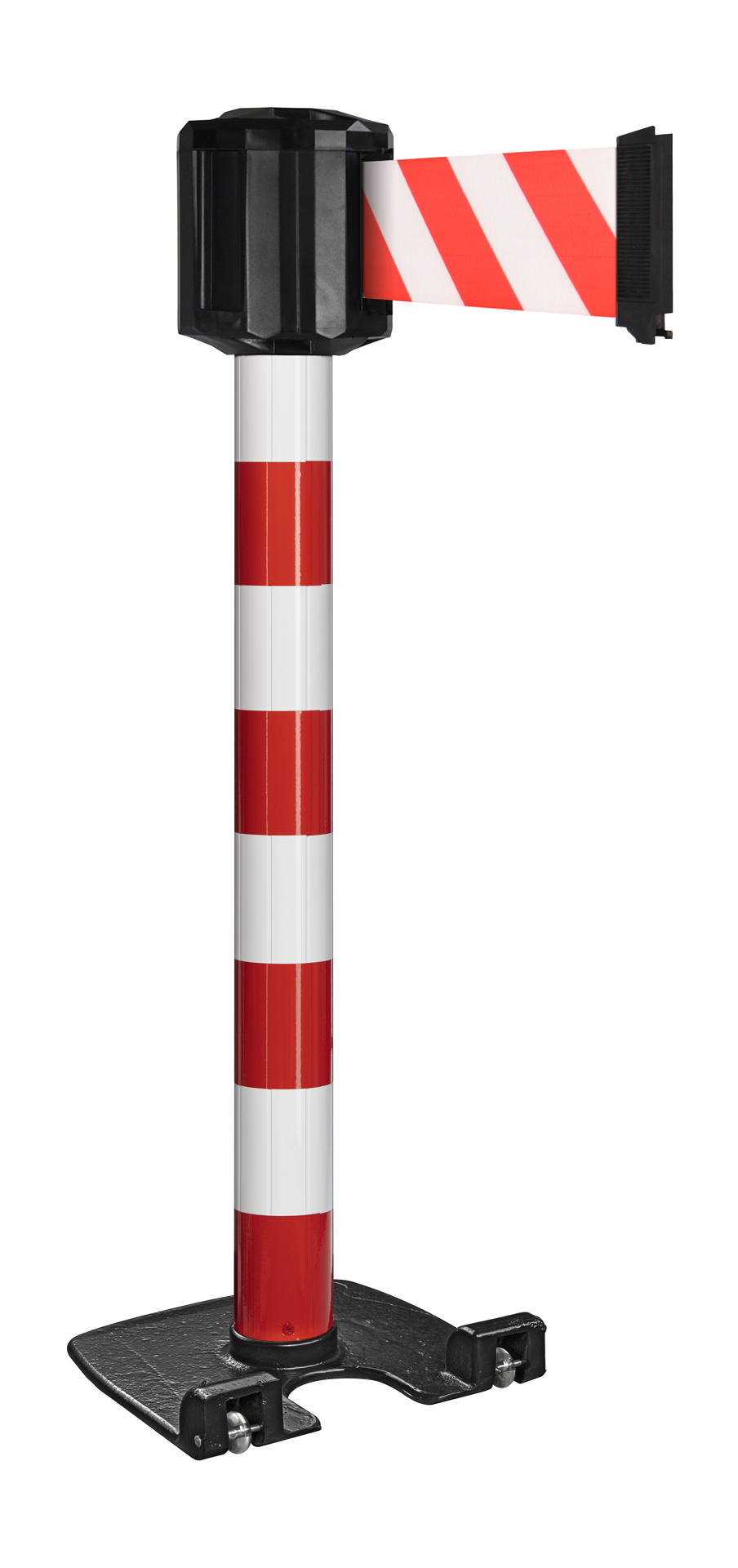 Viso Red, White Wall Strap Reel, Red, White Tape, Polyester, Steel, Polyester, Retractable Barrier, 10 m