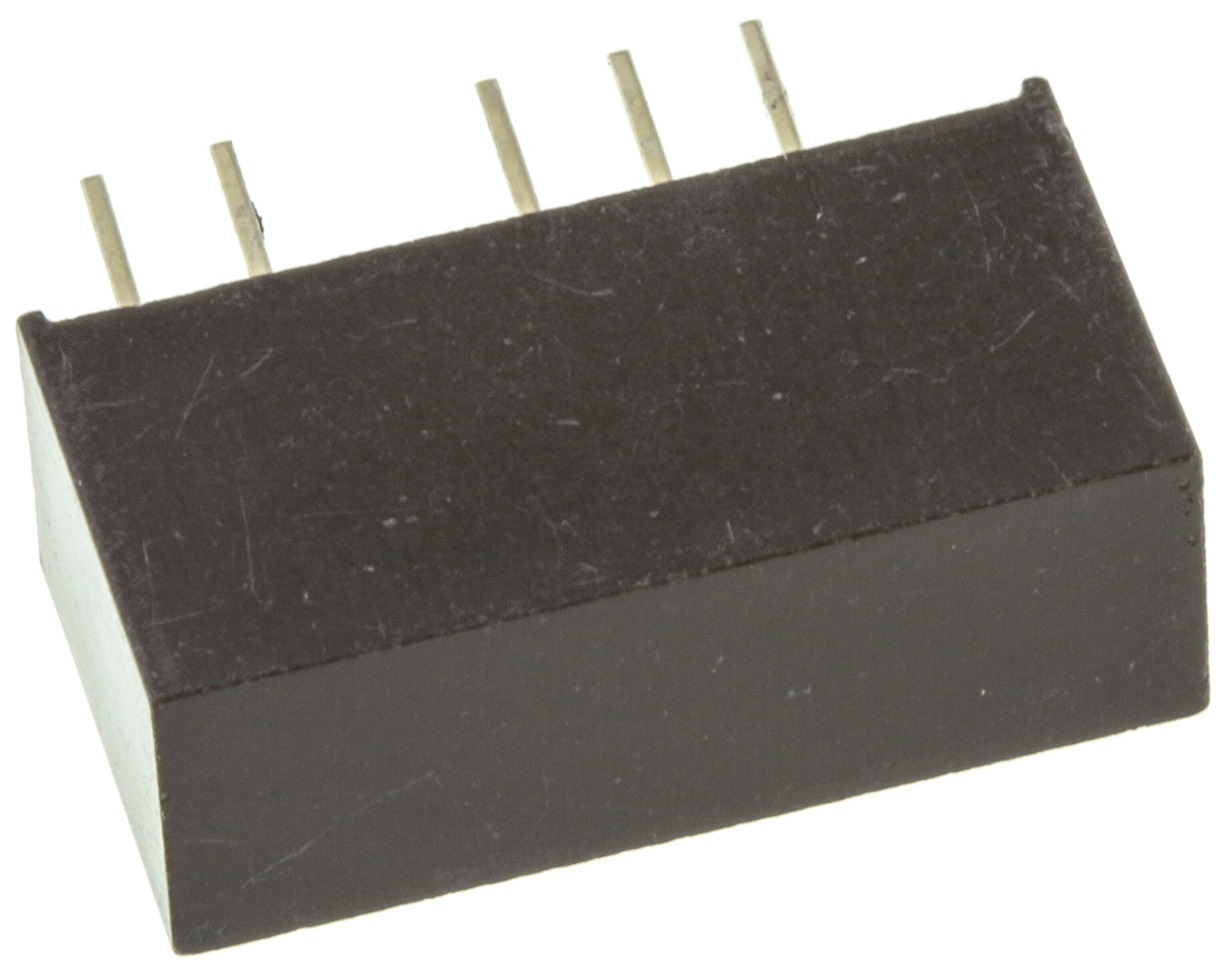 ry-0505s Recom RY DC/DC Converter, 5V dc/ 200 mA, 5V dc Input, 4.75V Input 1 W, Through Hole, 70 °C Max Temp -40 °C Min Temp,