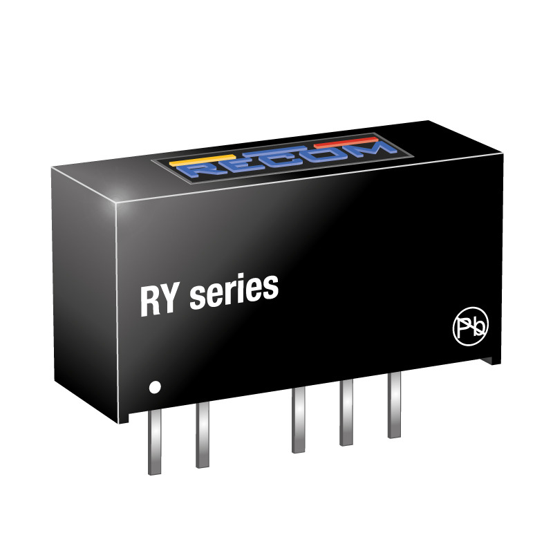 ry-0505s Recom RY DC/DC Converter, 5V dc/ 200 mA, 5V dc Input, 4.75V Input 1 W, Through Hole, 70 °C Max Temp -40 °C Min Temp,
