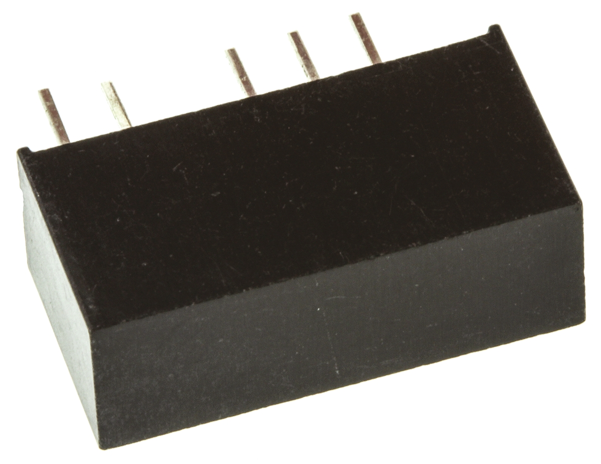 ry-1205s Recom RY DC/DC Converter, 5V dc/ 200 mA, 12V dc Input, 11.4V Input 1 W, Through Hole, 70 °C Max Temp -40 °C Min Temp,