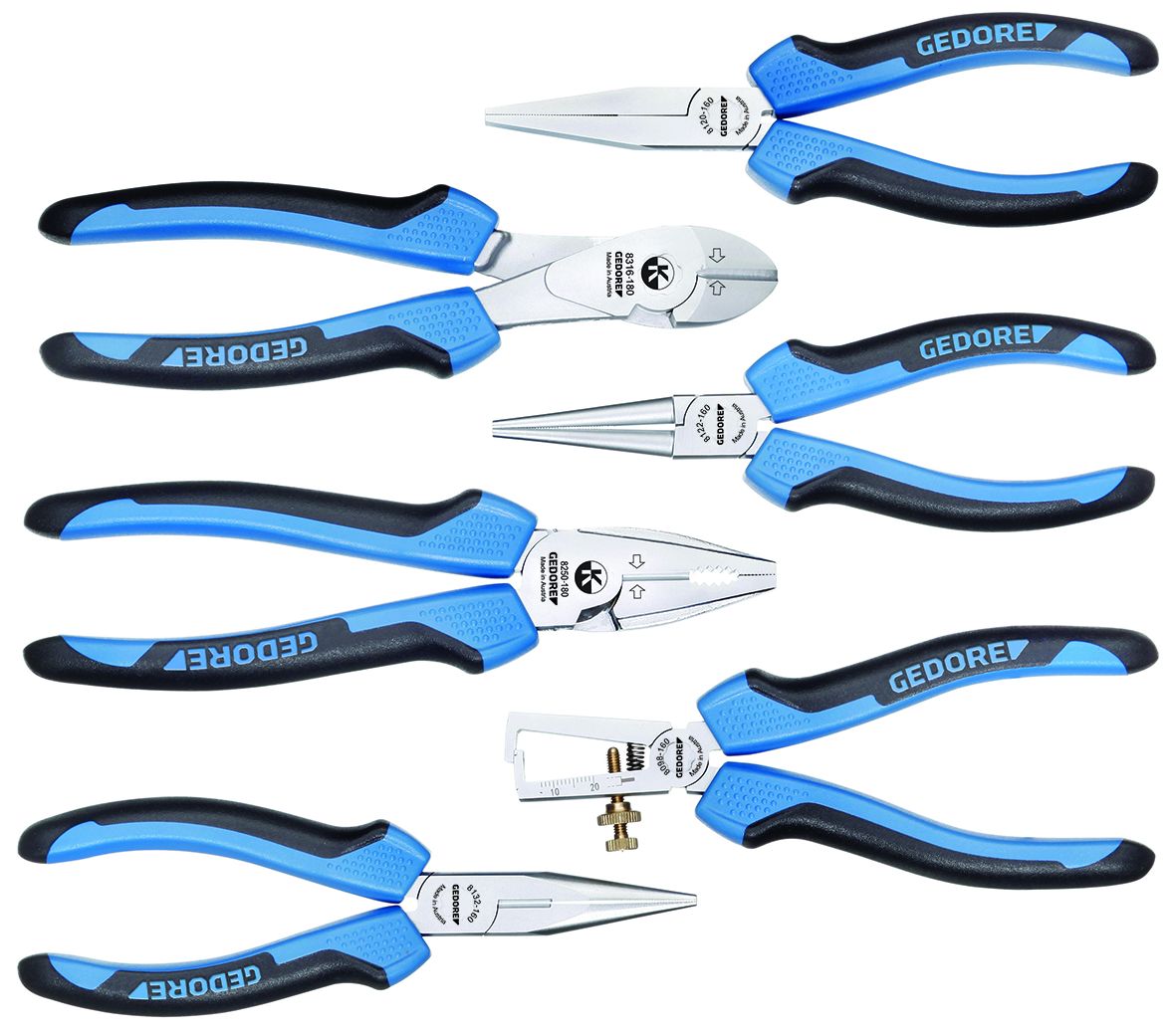 Gedore 1708155 6-Piece Plier Set