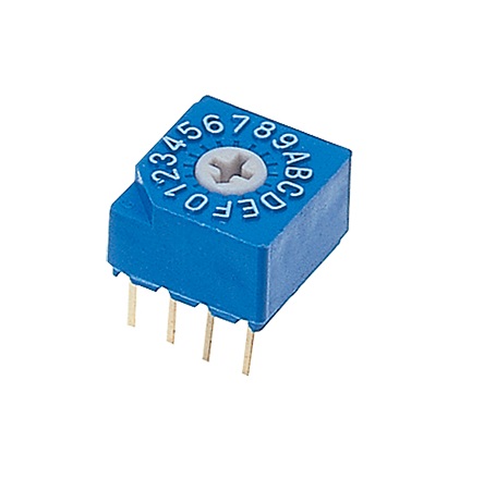 Nidec Components Rotary Coded DIP Switch Through Hole Pin