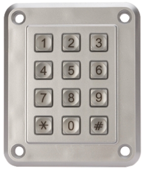EOZ IP67 12 Key Zamak 5 Anti-Vandal Keypad