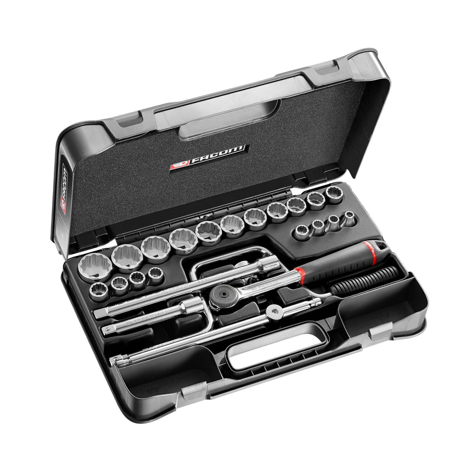 Facom 25-Piece 1/2 in 12 Point Socket Set