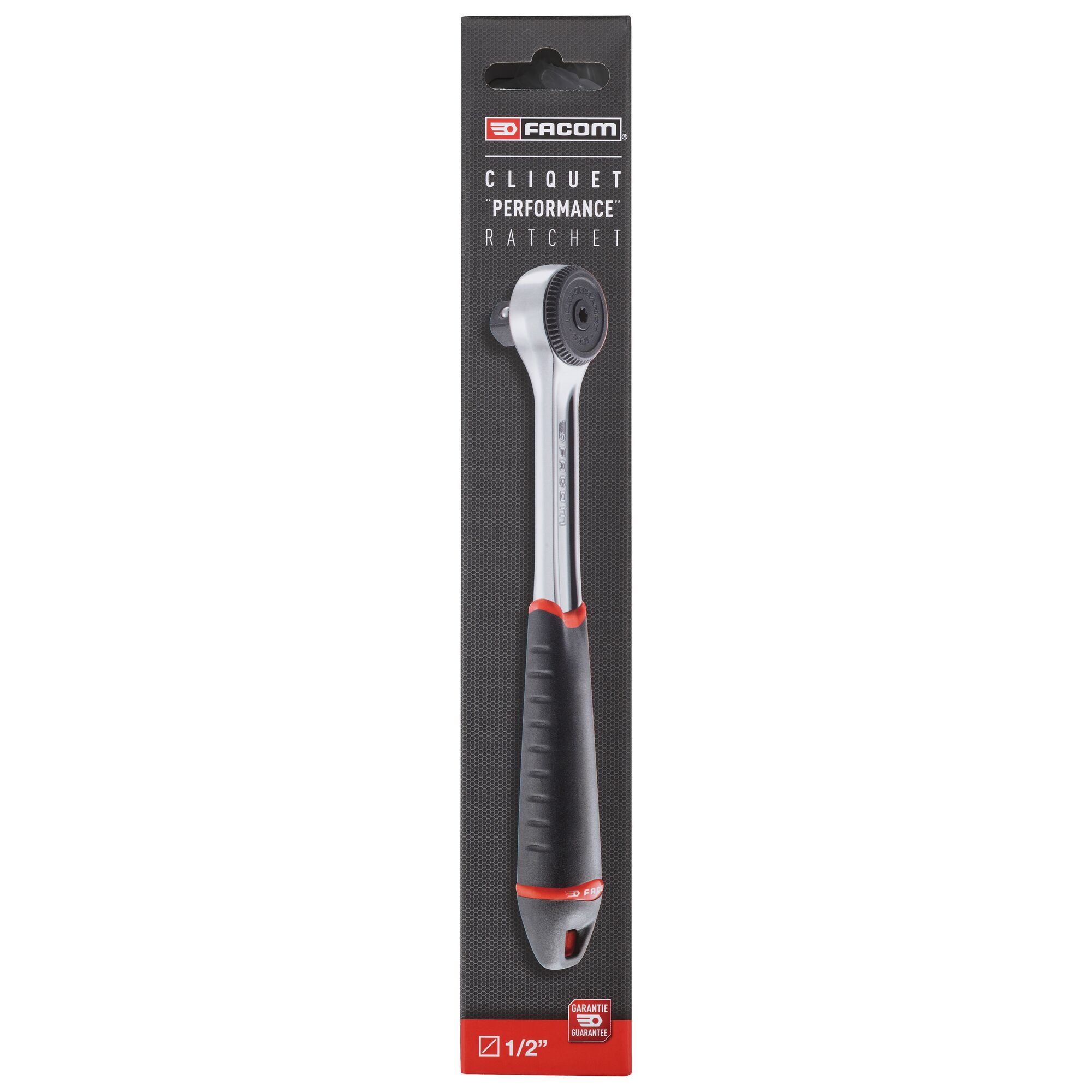 Facom S.161BPB 1/2 in Ratchet with Bi-Material Elastomer Handle, 260mm Overall