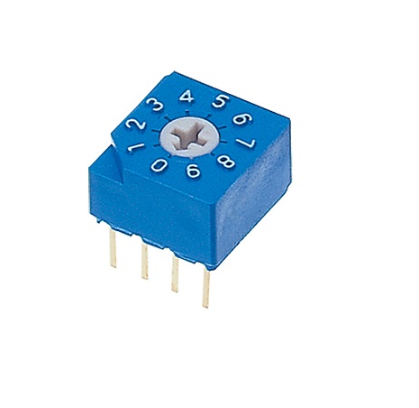 Nidec Components S-2000A, 10 Position SPDT Rotary Switch, 100mA, Pin