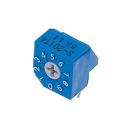 Nidec Components Rotary Coded DIP Switch Through Hole Pin