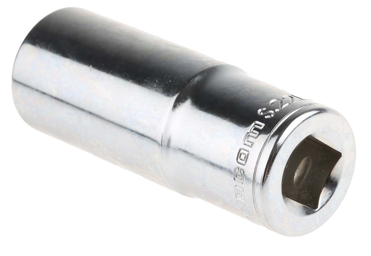 s22la Facom 1/2 in Drive 22 mm 12 Point Square, 21mm Overall Length