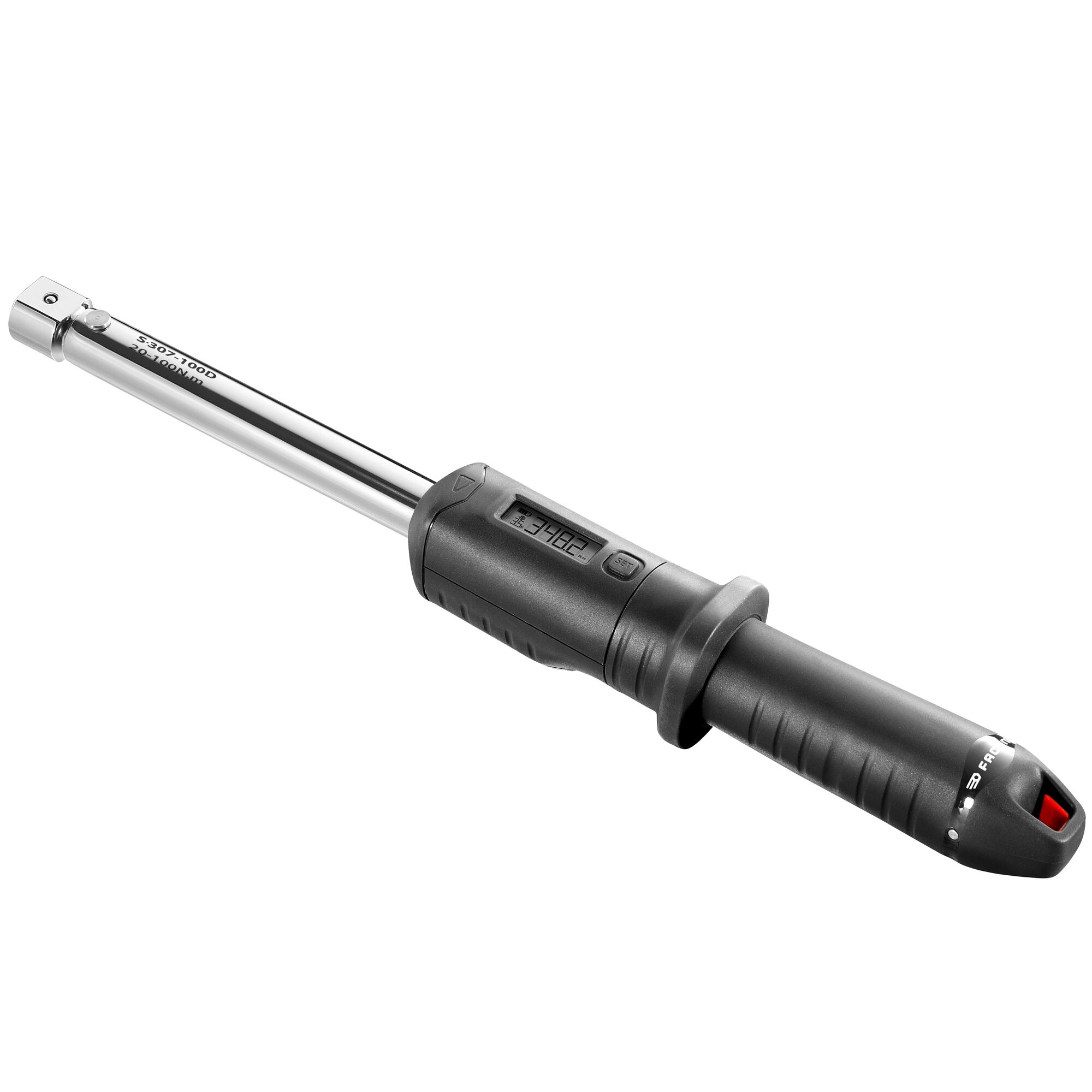 Facom S.307-100D Torque Wrench, 20 To 100 Nm, 1/2 in Drive, Square Drive, 415.1mm Overall