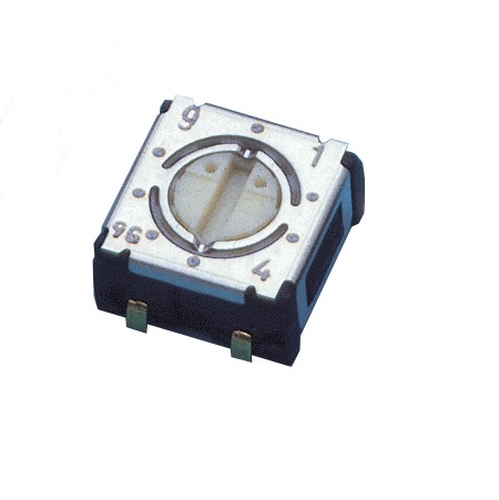 Nidec Components S-2000A SPDT Rotary Switch, 100mA, J hook