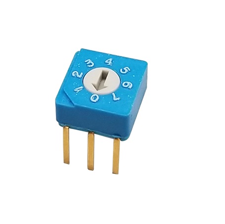 Nidec Components S8, 8 Position SPDT Rotary Switch, 100mA, Pin