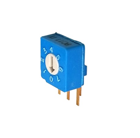 Nidec Components S8, 8 Position SPDT Rotary Switch, 100mA, Pin