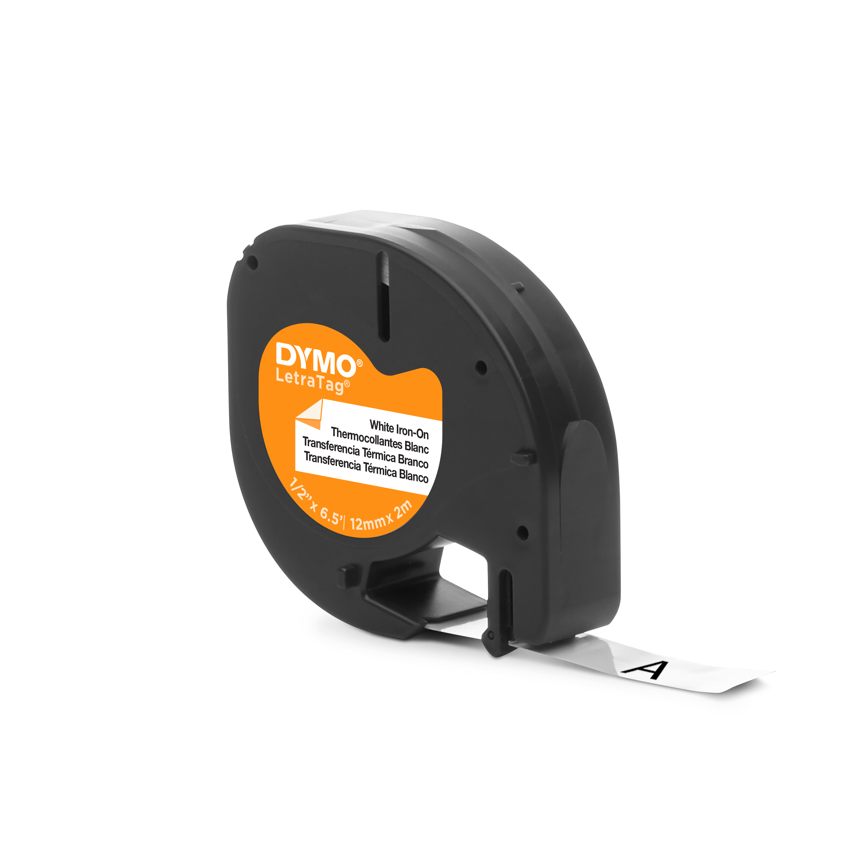 s0718850 Dymo Black on White Label Printer Tape, 2 m Length, 12 mm Width