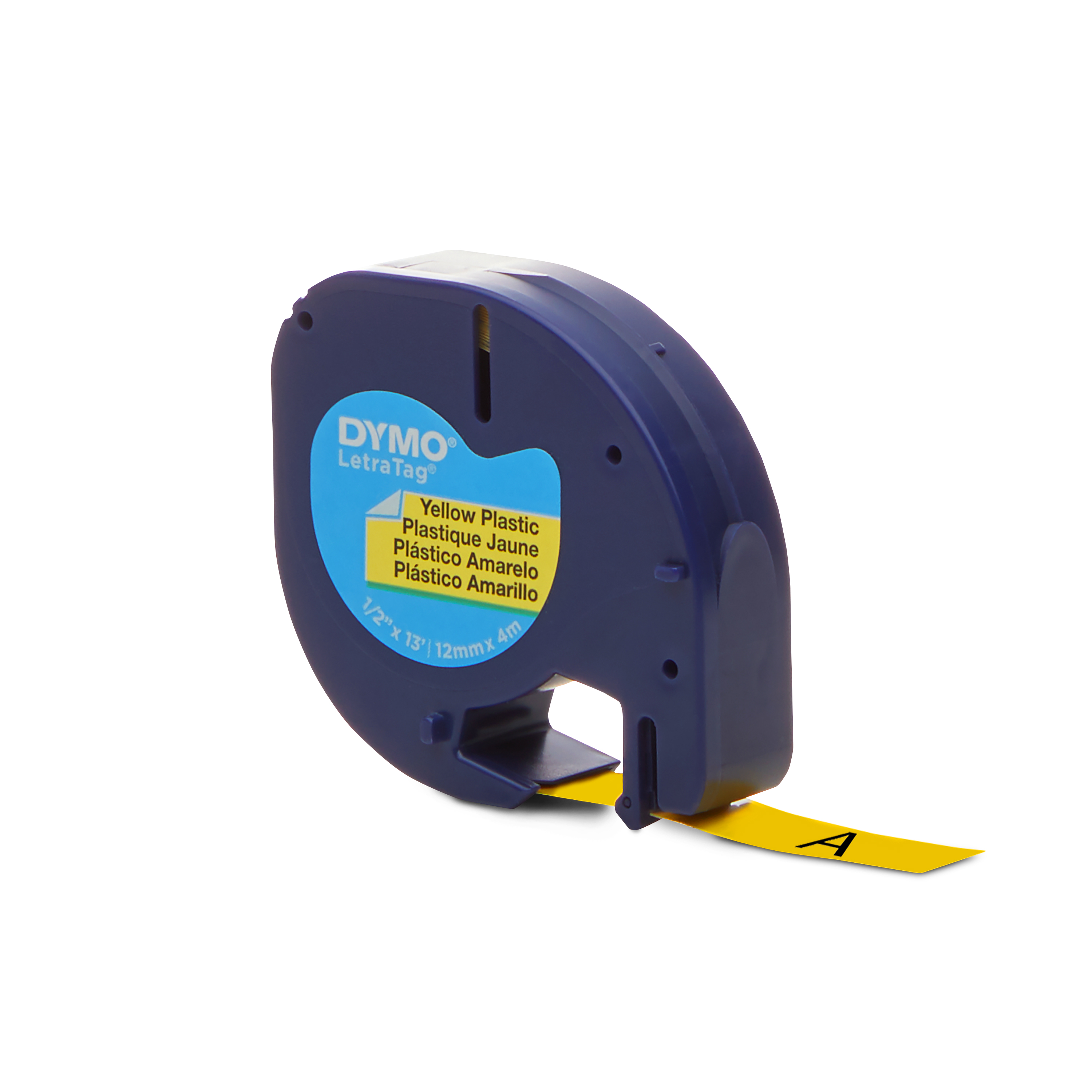 s0721620 Dymo Black on Yellow Label Printer Tape, 4 m Length, 12 mm Width