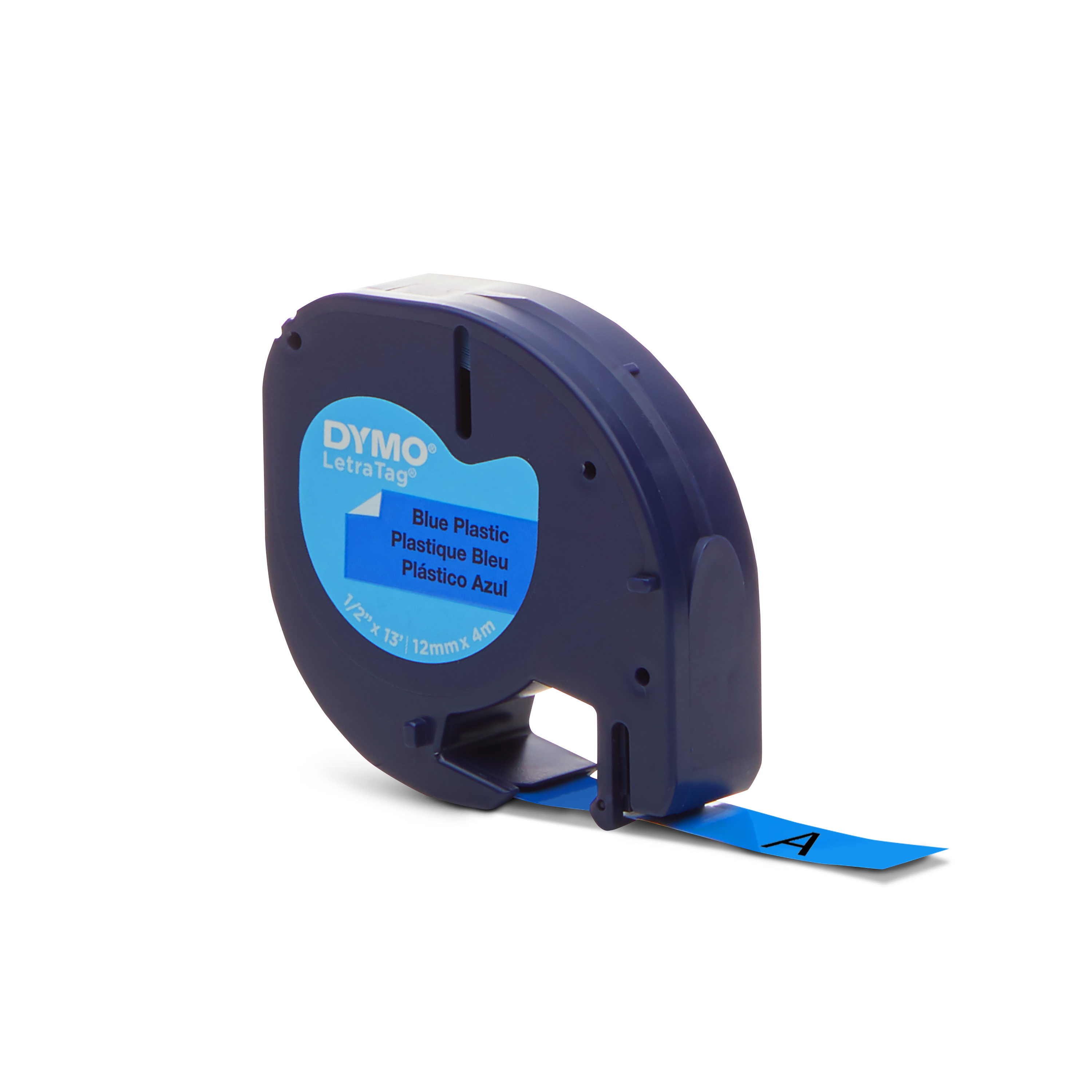 s0721650 Dymo Black on Blue Label Printer Tape, 4 m Length, 12 mm Width