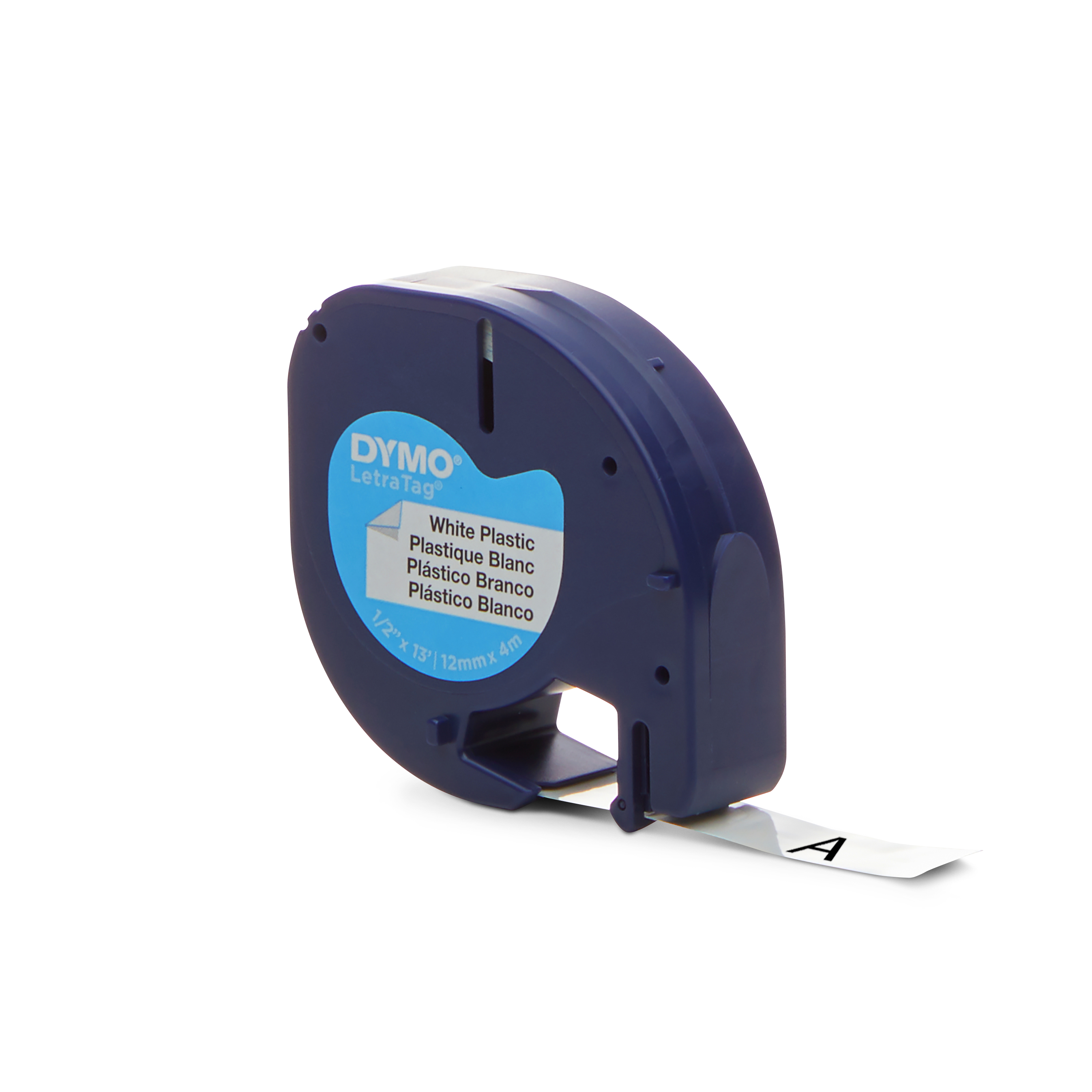s0721660 Dymo Black on White Label Printer Tape, 4 m Length, 12 mm Width