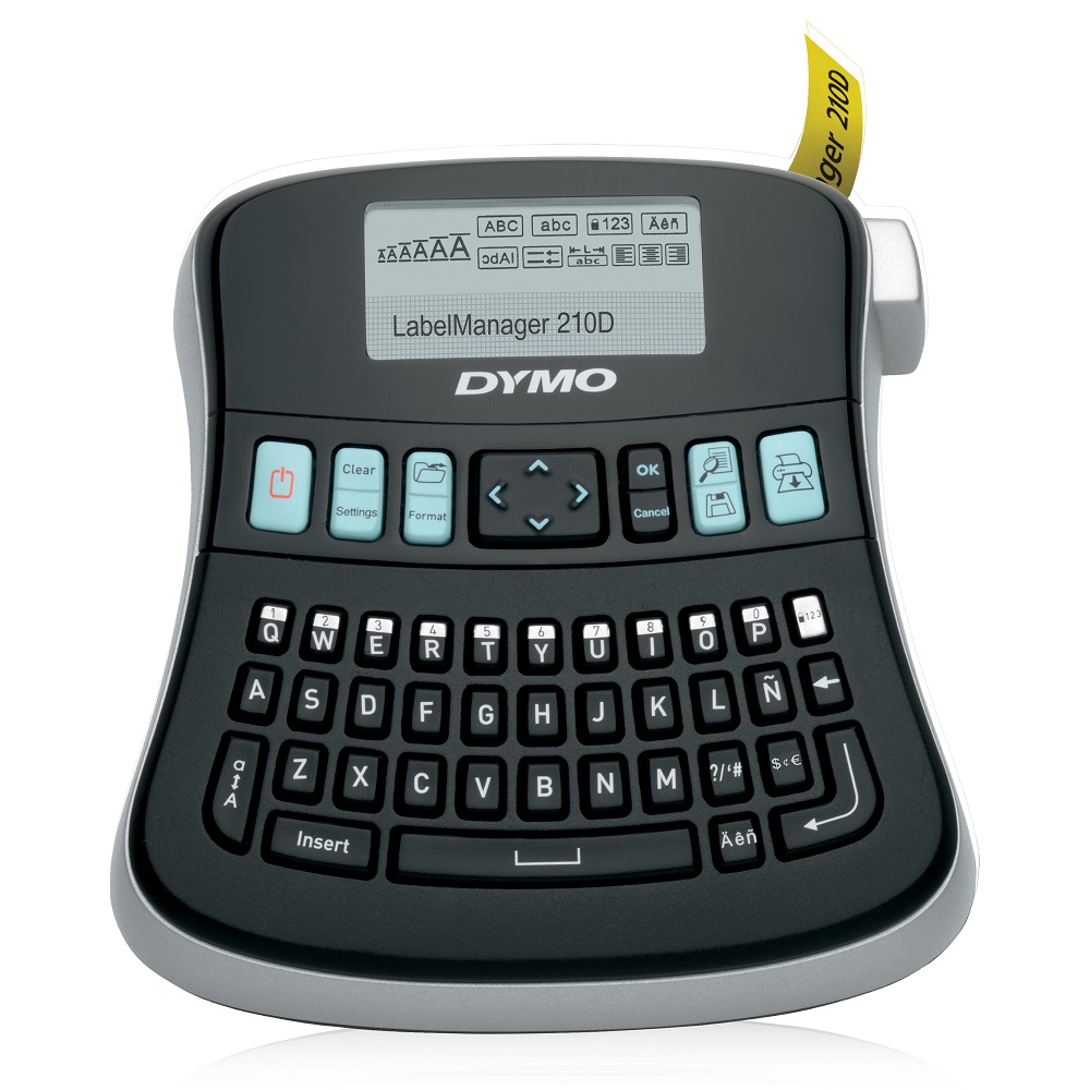 Dymo LabelManager 210D Handheld Label Printer, 12 mm Max Label Width, Type C - EU
