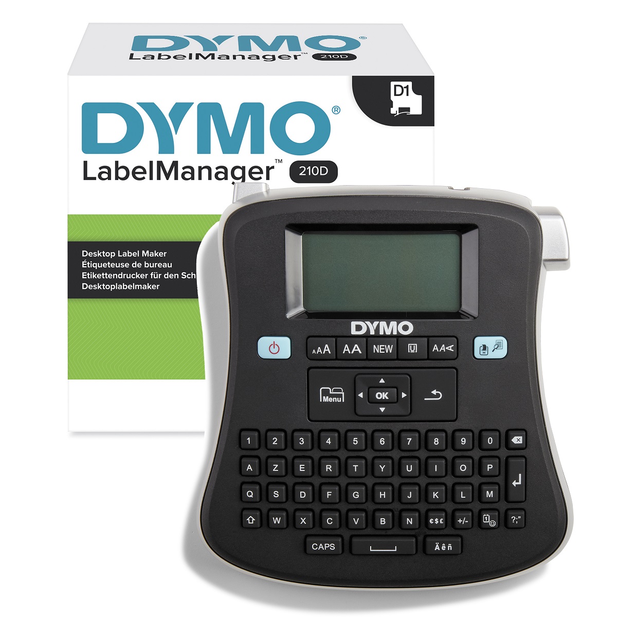 Dymo LabelManager 210D Handheld Label Printer, 12 mm Max Label Width, Type C - EU