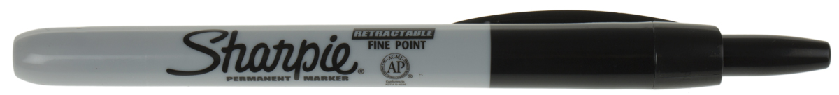 s0810840 Sharpie Extra Fine Tip Black Marker Pen