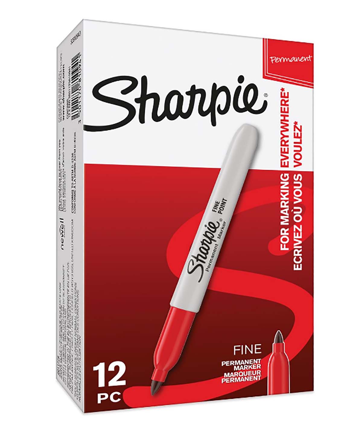 s0810940 Sharpie Fine Tip Red Marker Pen