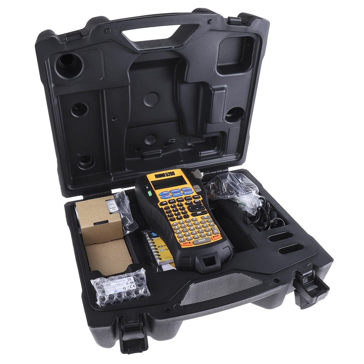 s0841390 Dymo Rhino 5200 Handheld Label Printer, 19 mm Max Label Width, Type G - British 3-Pin