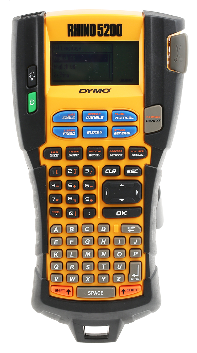 s0841400 Dymo Rhino 5200 Handheld Label Printer, 19 mm Max Label Width, EU