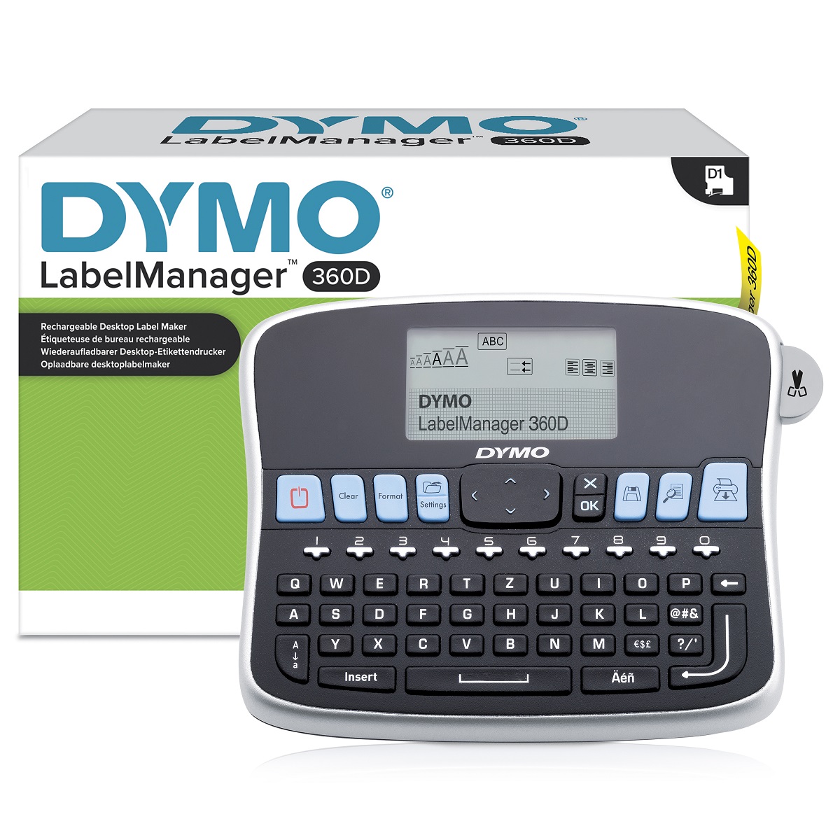 Dymo LabelManager 360D Label Printer, 12 mm Max Label Width, Type C - EU