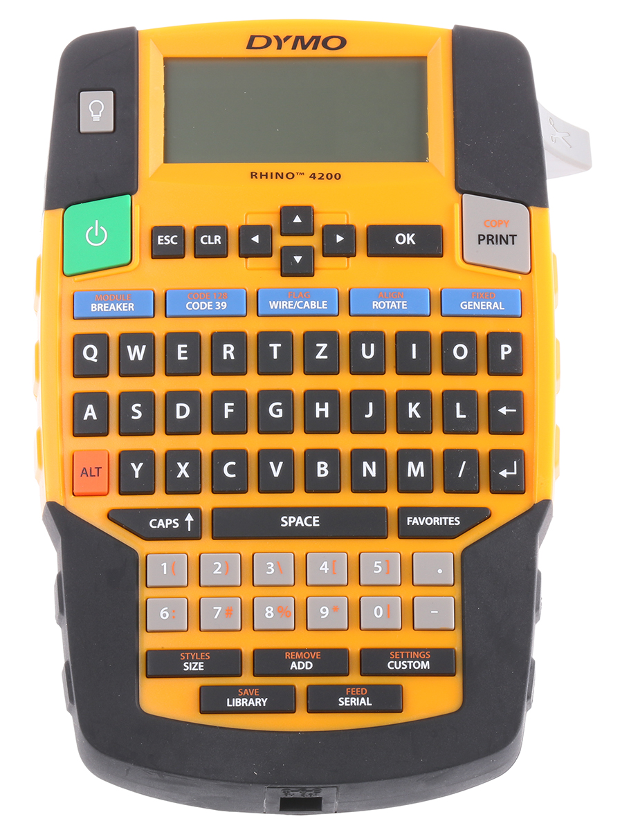 s0955970 Dymo Rhino 4200 Handheld Label Printer, 19 mm Max Label Width