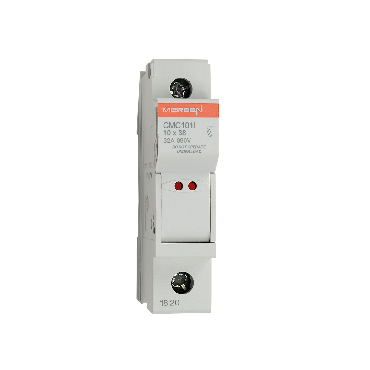 Mersen 32A Rail Mount Fuse Holder for 10 x 38 mm, 1P-Pole, 690V ac